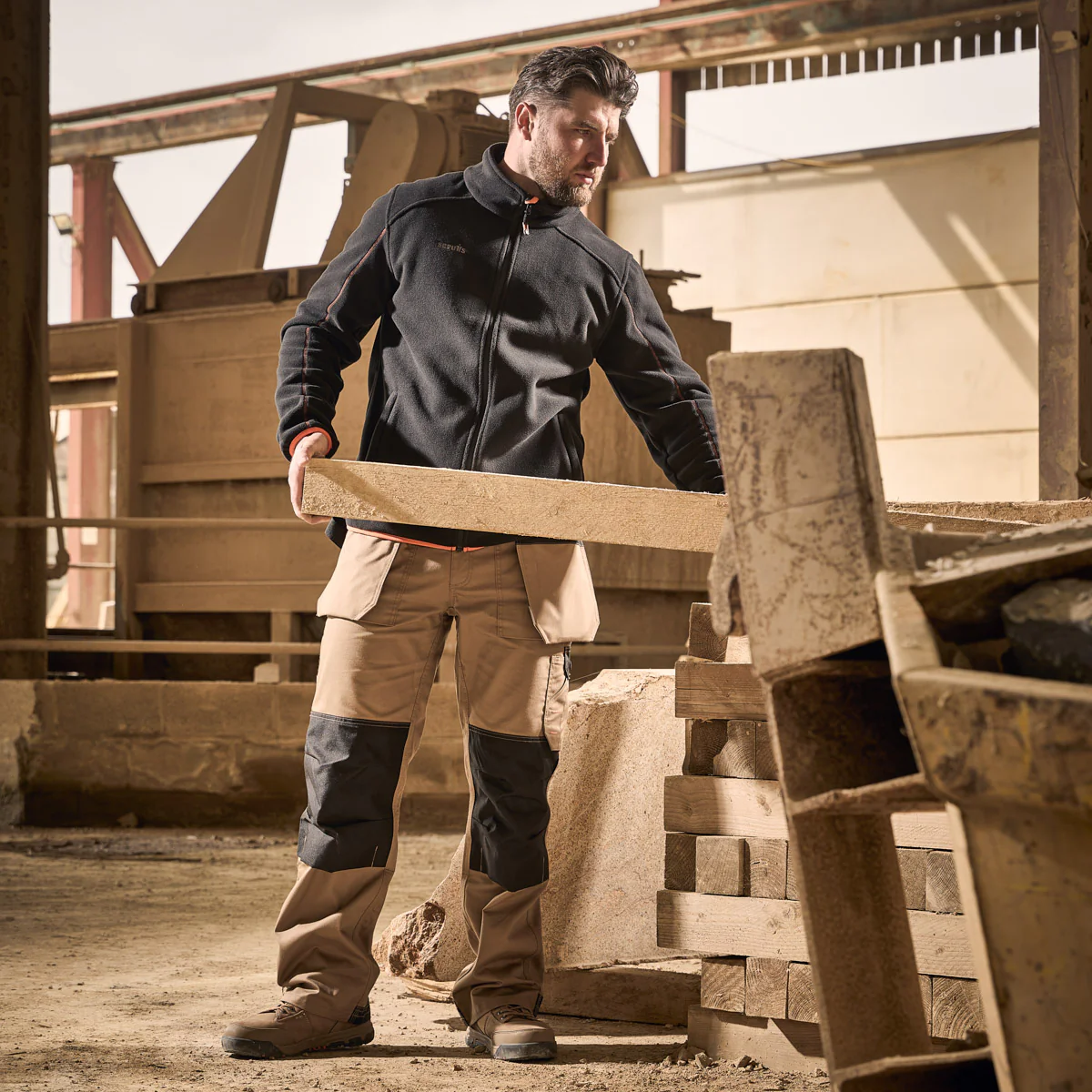 Worker Plus Trouser Stone - Image 3